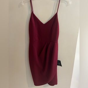 Brand new Red (deep wine) dress from Lulus.